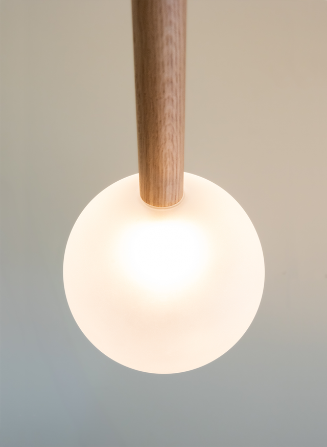 WOOD BALL TRIO | Pendant Light